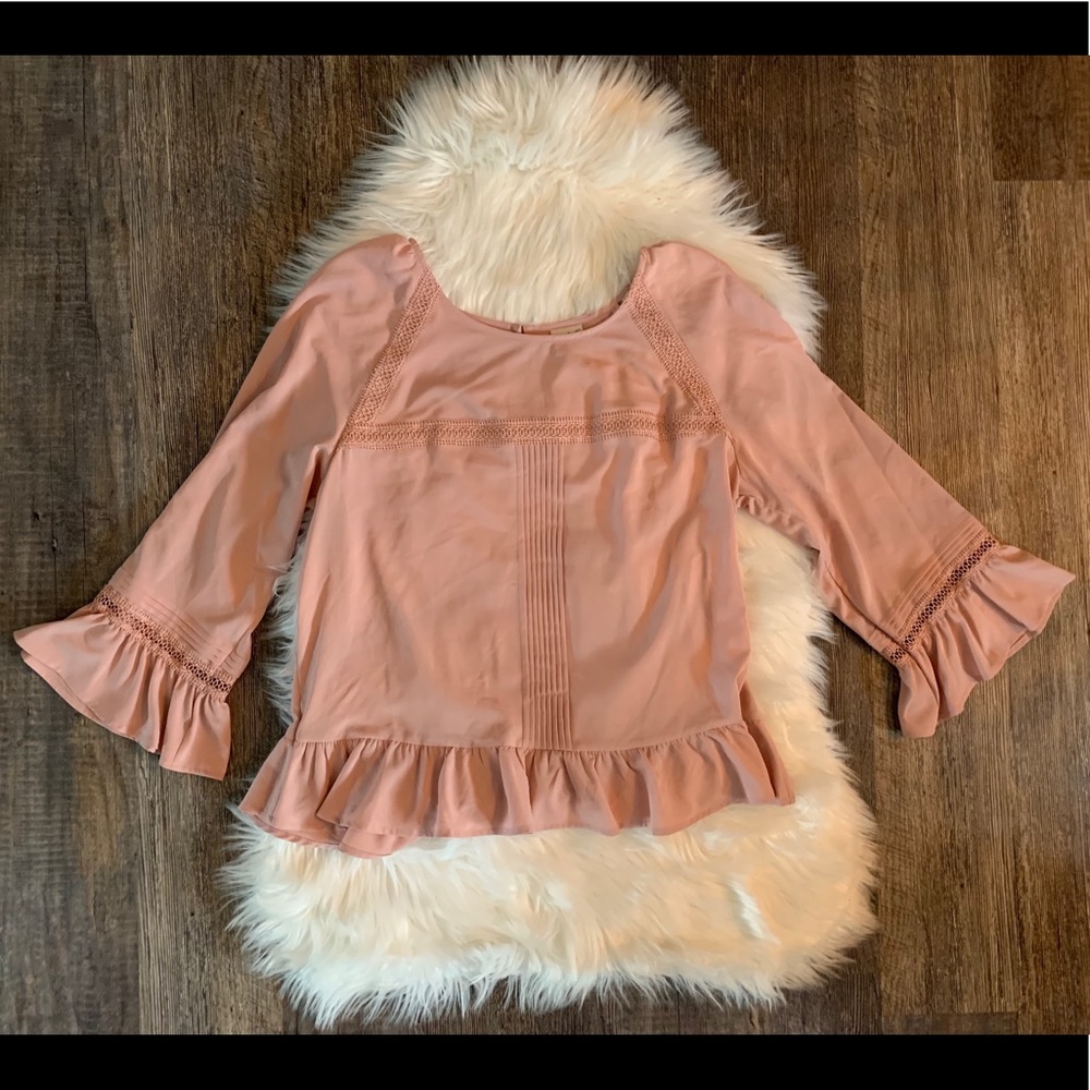 a • new day Ruffle Blouse